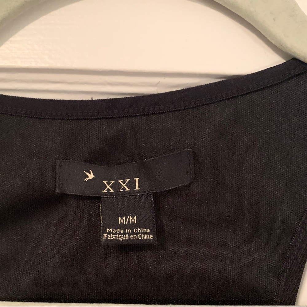 Black Ruffled Racerback Dress - size M - Picture 4 of 7